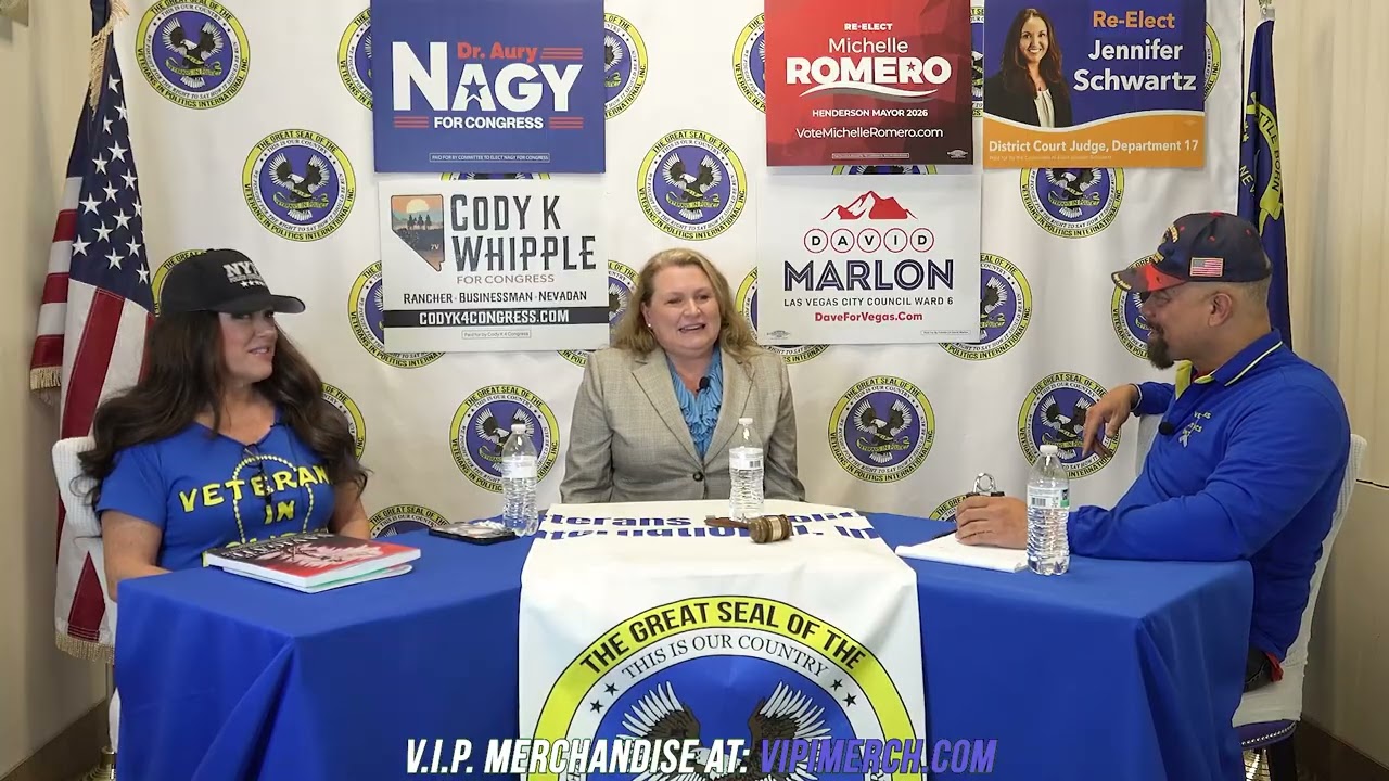 Martina Bauhaus, Candidate for District Court Dept. 23 on the Veterans In Politics Talk Show.