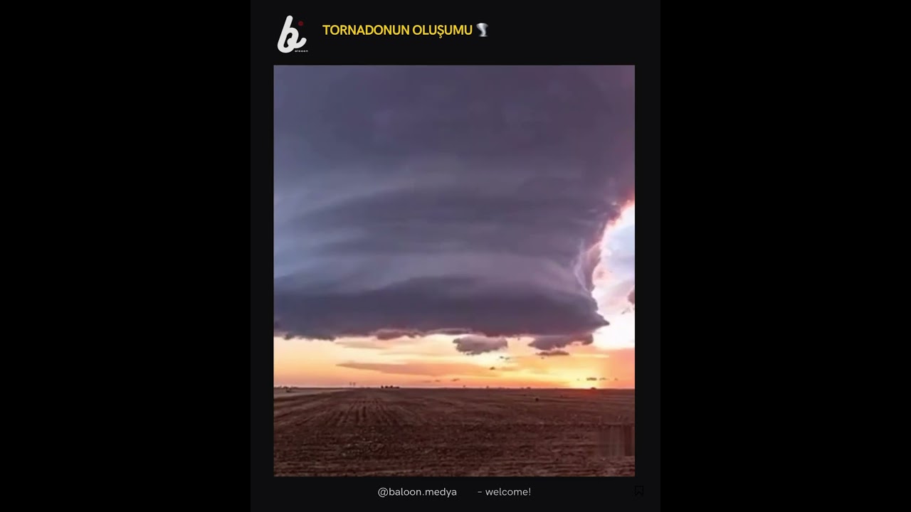 Tornadonun oluşumu 🌪 #sondakika #doğa #hortum