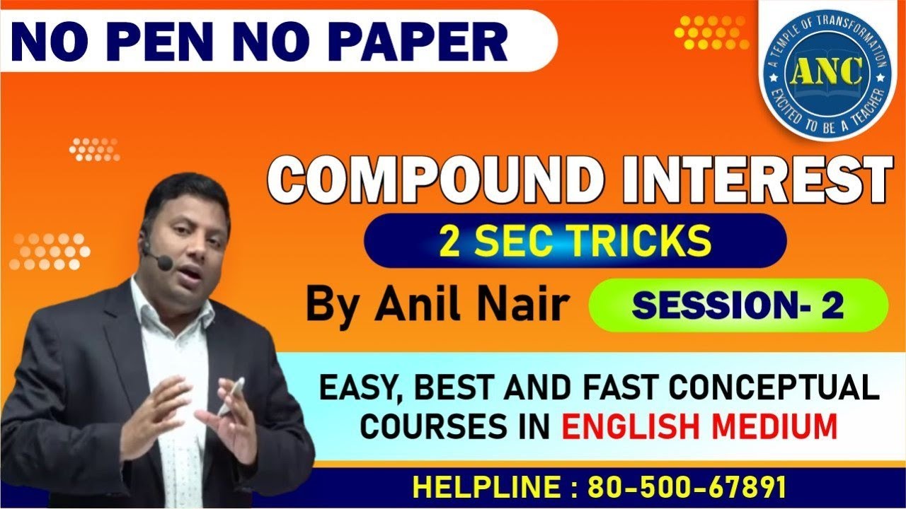 CAT 2022, IBPS RRB , SSC,  English Medium Online  Courses || ANIL NAIR || Download ANC App | Demo -2