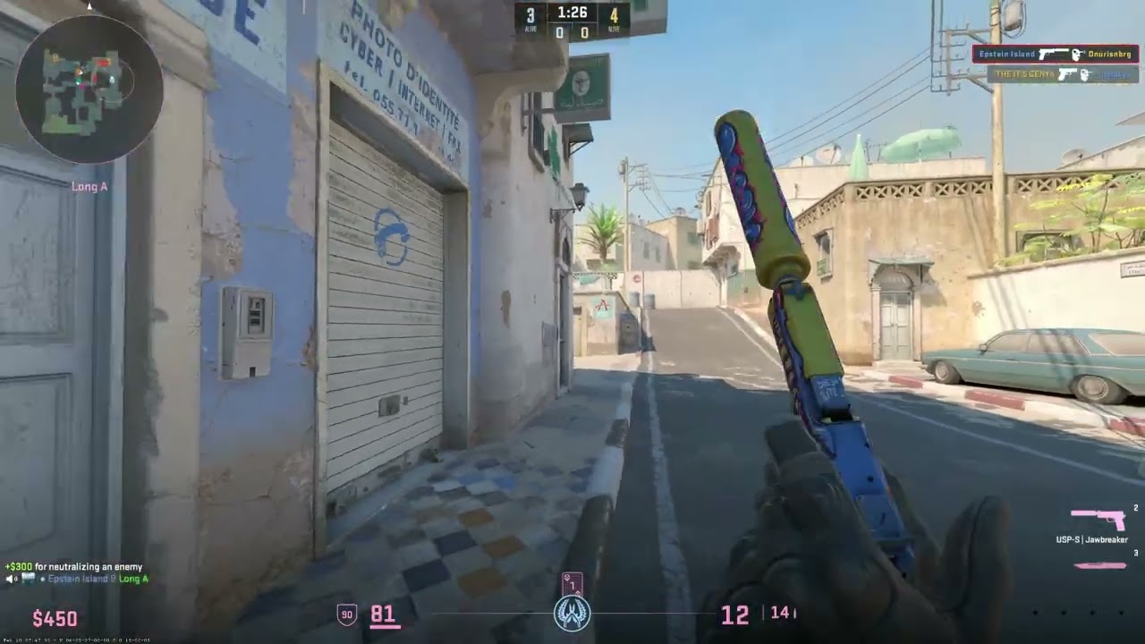 1v3 pistol ace (cheated)