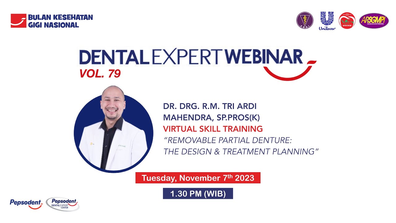 DEW #79 | RPD: The design & treatment planning | Dr. drg. R.M. Tri Ardi Mahendra, Sp.Pros(K)