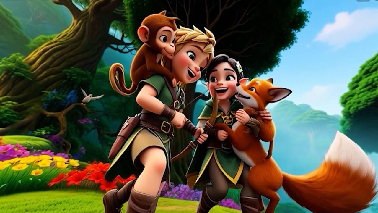 Tuğra Kral 🦁 Maymun ve Aslan | Çocuklar İçin Eğitici 3D Animasyon