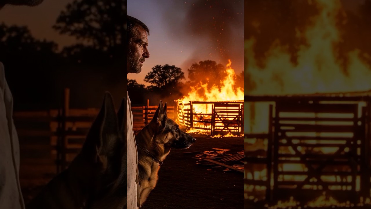 Hero K9 Rescues Goats from Burning Barn#goatrescue#firerescue#viralvideo#animals