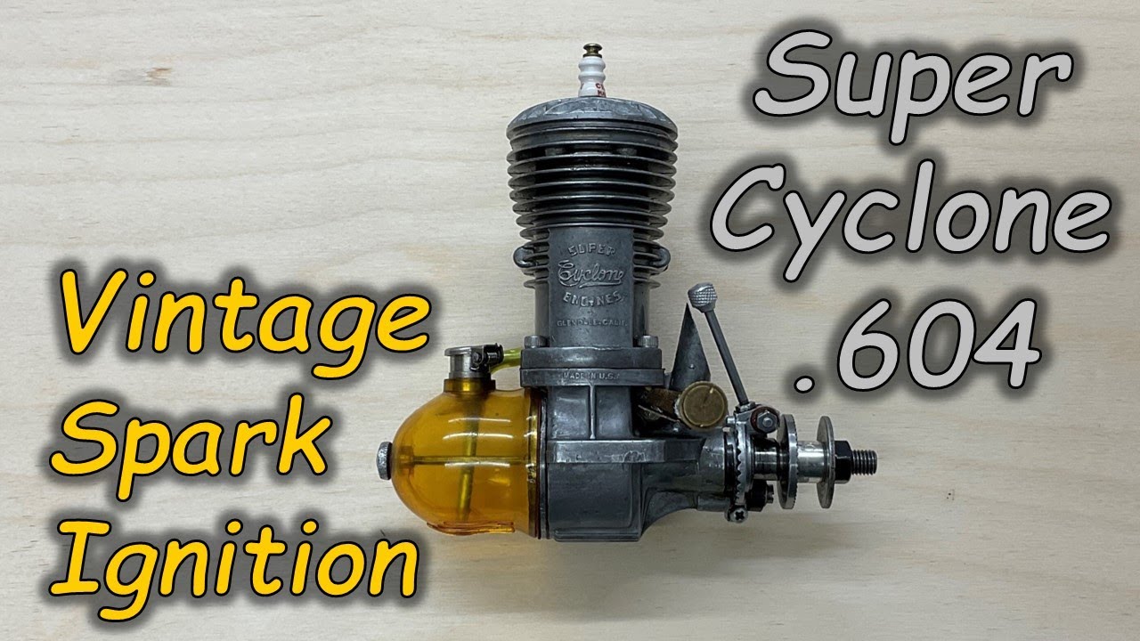 Двигатель Super Cyclone .604 (10 куб. см) 1946 года с искровым зажиганием