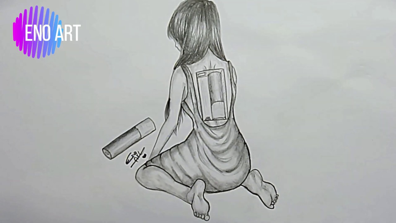 رسم سهل بالرصاص السلسلة التعبيرية  #58 easy pencil drawing Expressive  Series