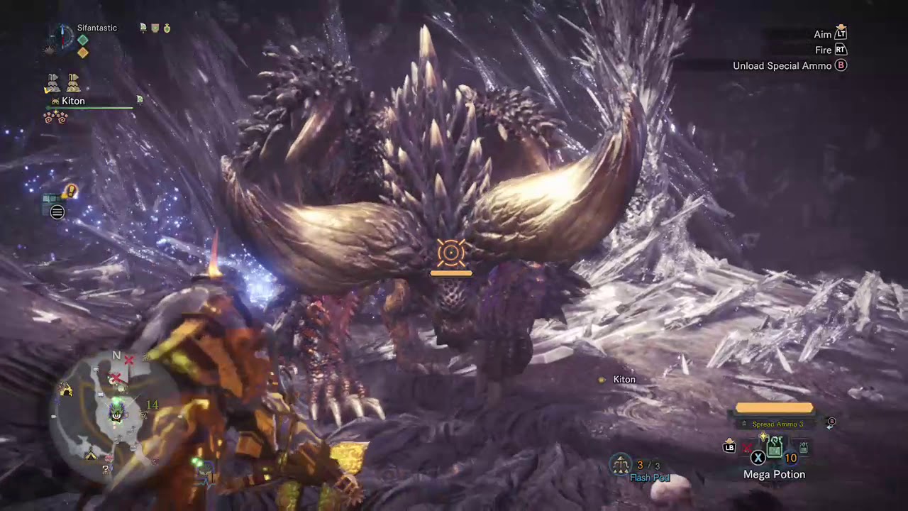 Tempered Nergigante solo spread ammo HBG speedrun: 2 mins 8 seconds