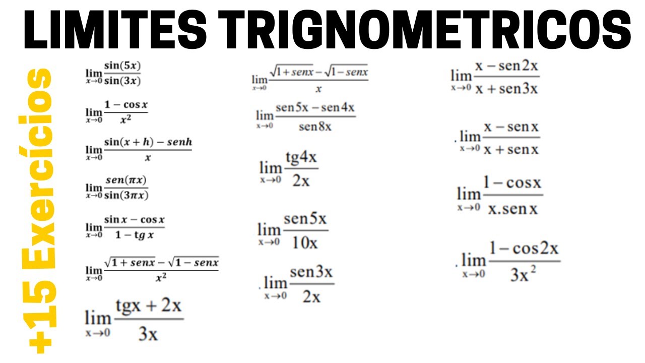 LIMITES FUNDAMENTAIS TRIGNOMETRICOS (Exercícios resolvido) Juli Momade