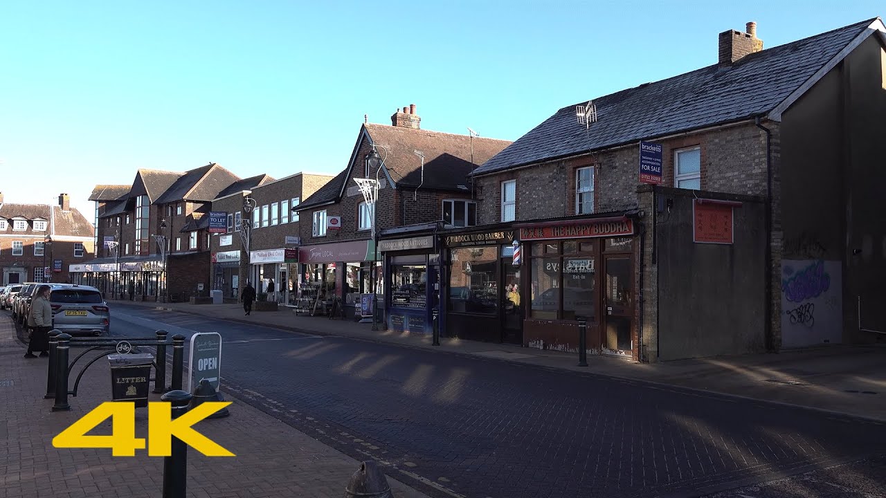 Paddock Wood Walk: Town Centre【4K】
