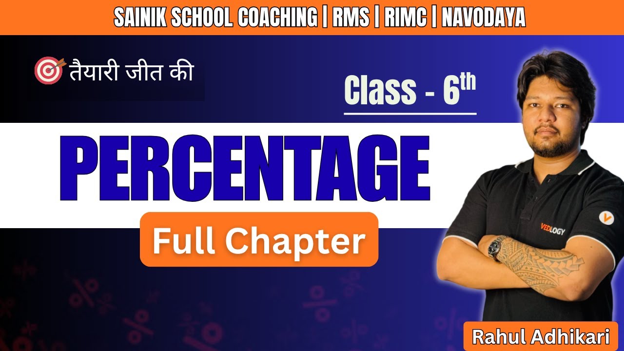 Percentage | Class 6th | Sainik School Coaching, RIMC , RMS , Navodaya