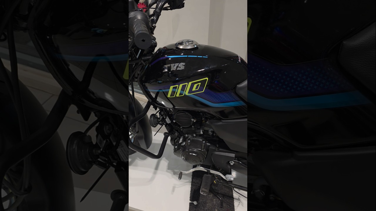 New 2025 TVS Sport (ES+) - Black Neon