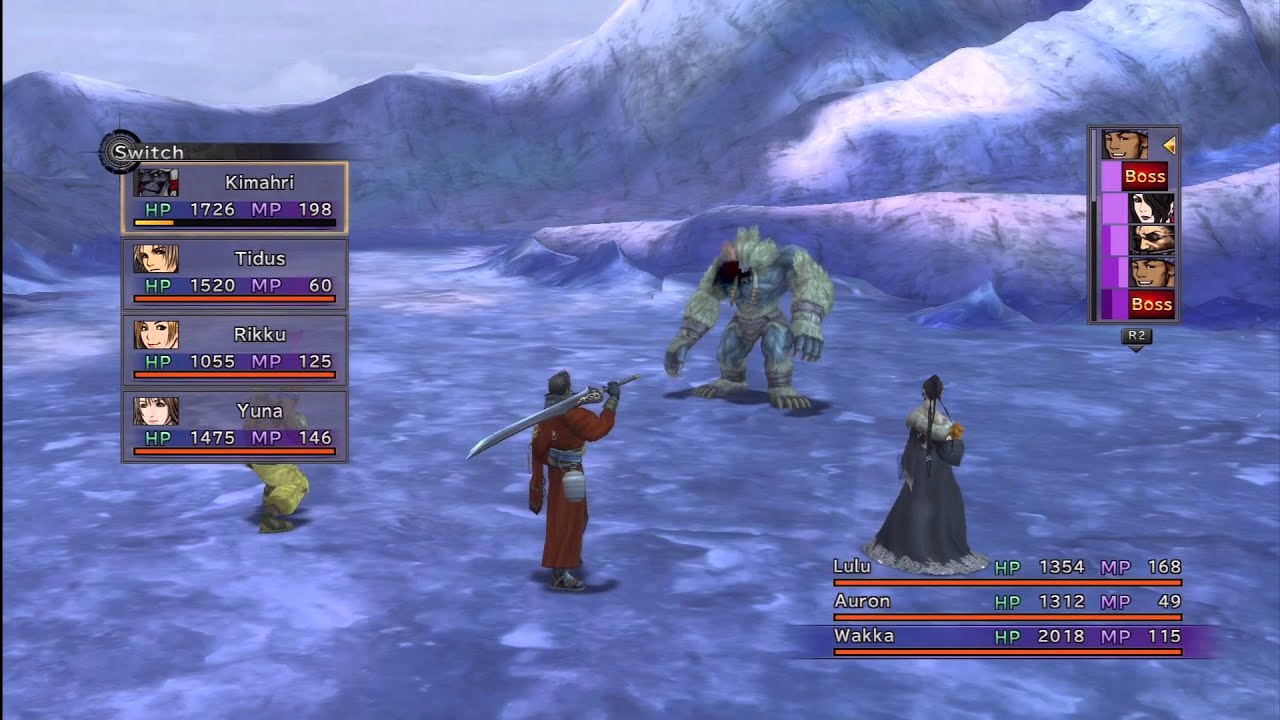 Final Fantasy X HD Remaster - Wendigo Boss Battle