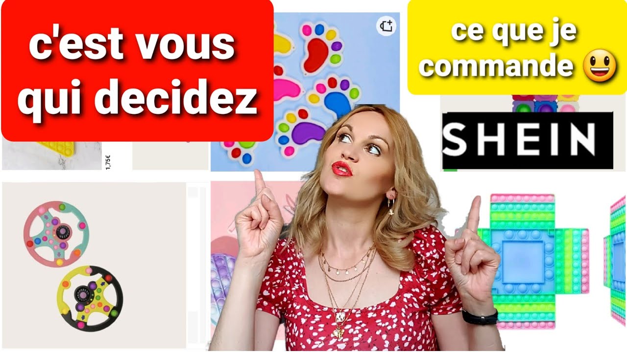 POP IT c'est vous qui décidez ce que je commande sur le site #SHEIN 🙀😁😁😁