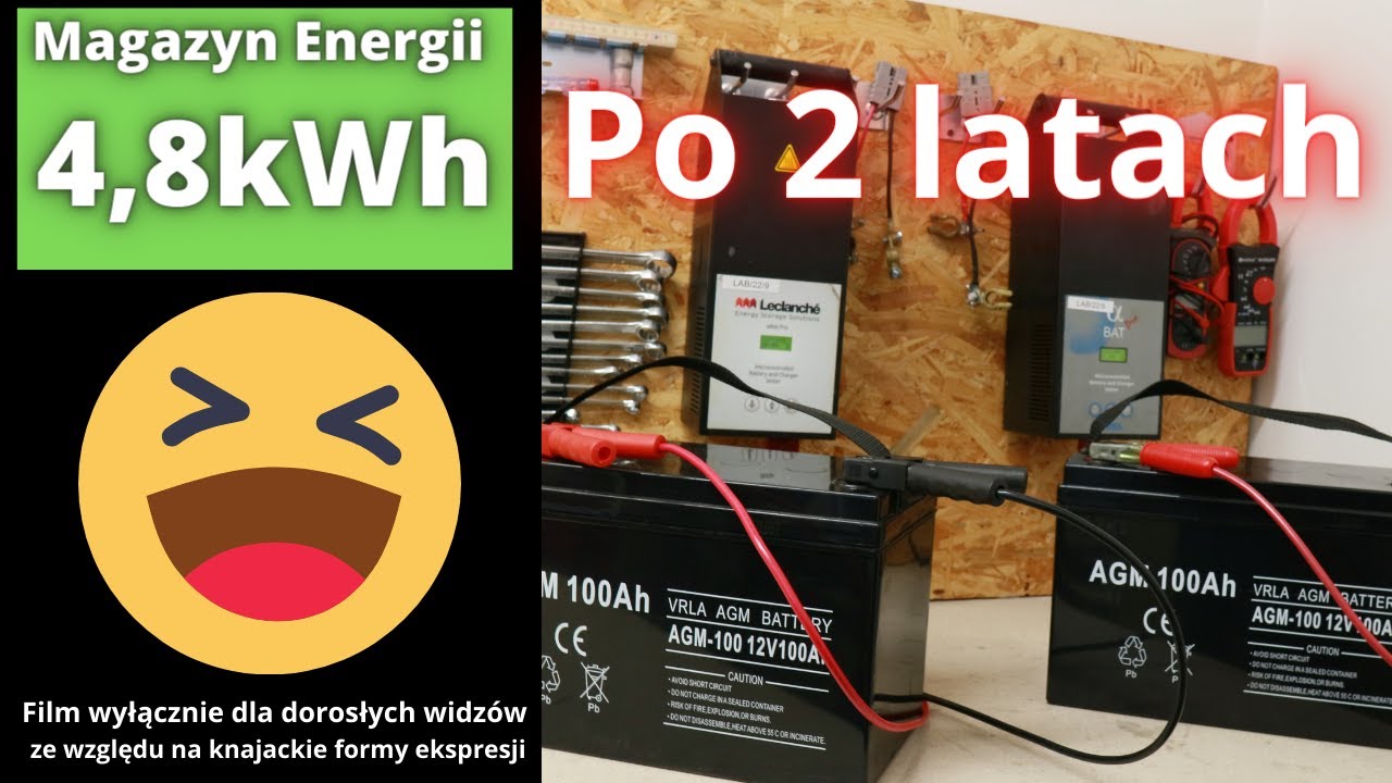 Magazyn Energii 4,8kWh Akumulatory AGM wyzionął ducha w 2 lata. S5E013
