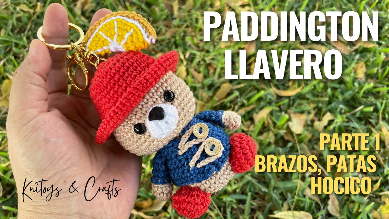 Oso PADDINGTON AMIGURUMI Llavero - Parte 1 Patas, brazos y Hocico