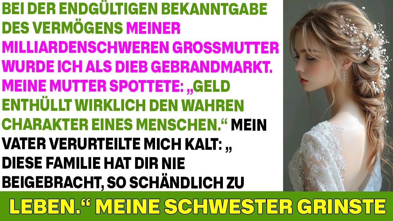 Bei der Anhörung meiner Milliardärs-Großmutter nannten sie mich eine Diebin – bis das Video lief