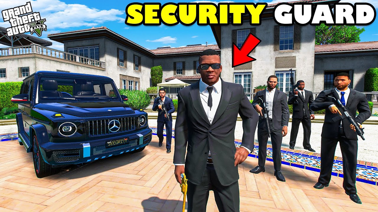 Franklin Becomes the Most POWERFUL Security Guard in GTA 5! 💪🚔 | SHINCHAN and CHOP