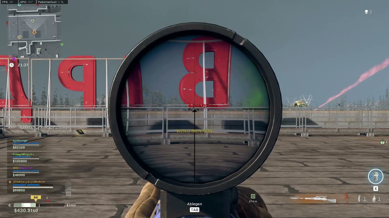 warzone meiste kills