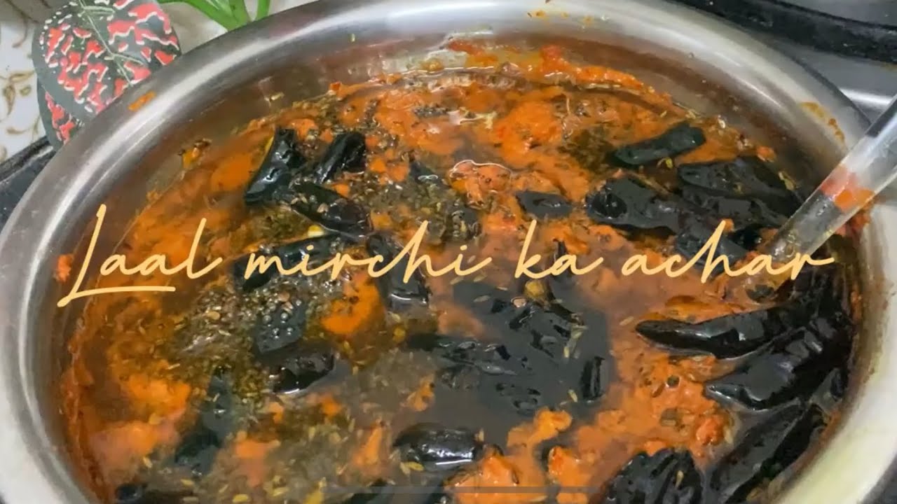 Telangana style Laal mirchi ka Achar 👀😍
