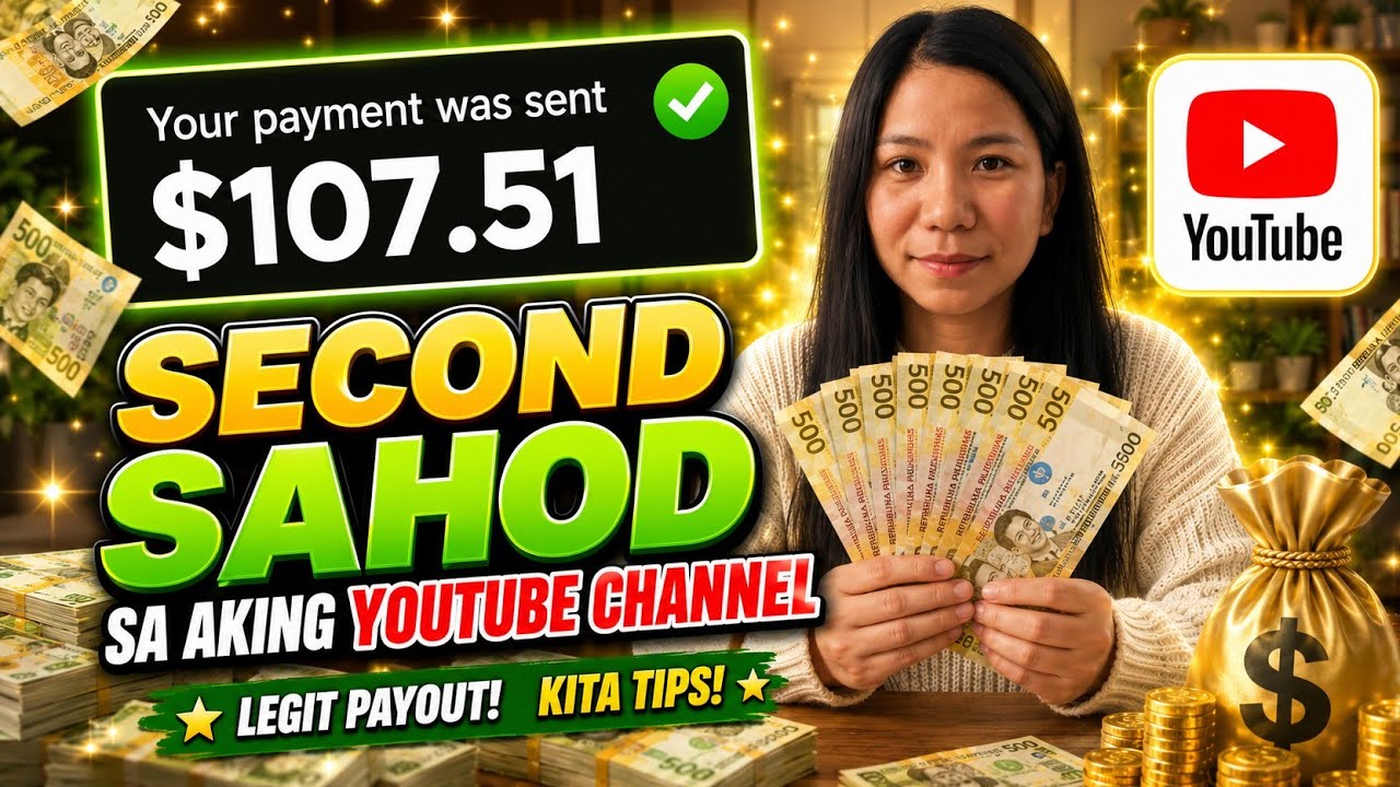 SAHOD SA YOUTUBE ! Second sahod sa YouTube channel 🤑