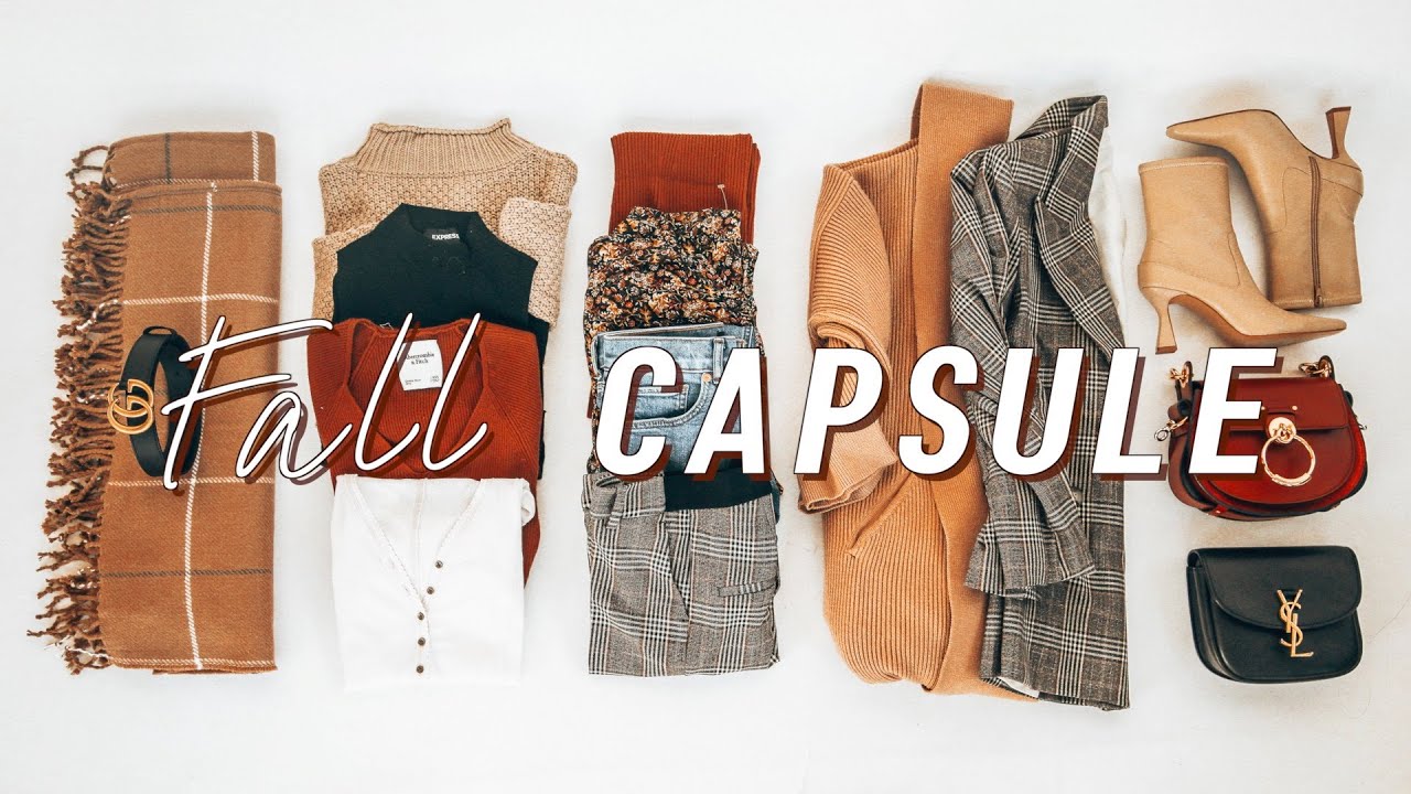 12 pieces, 60 outfits FALL Capsule Wardrobe 2020 | fall outfit ideas lookbook | Miss Louie