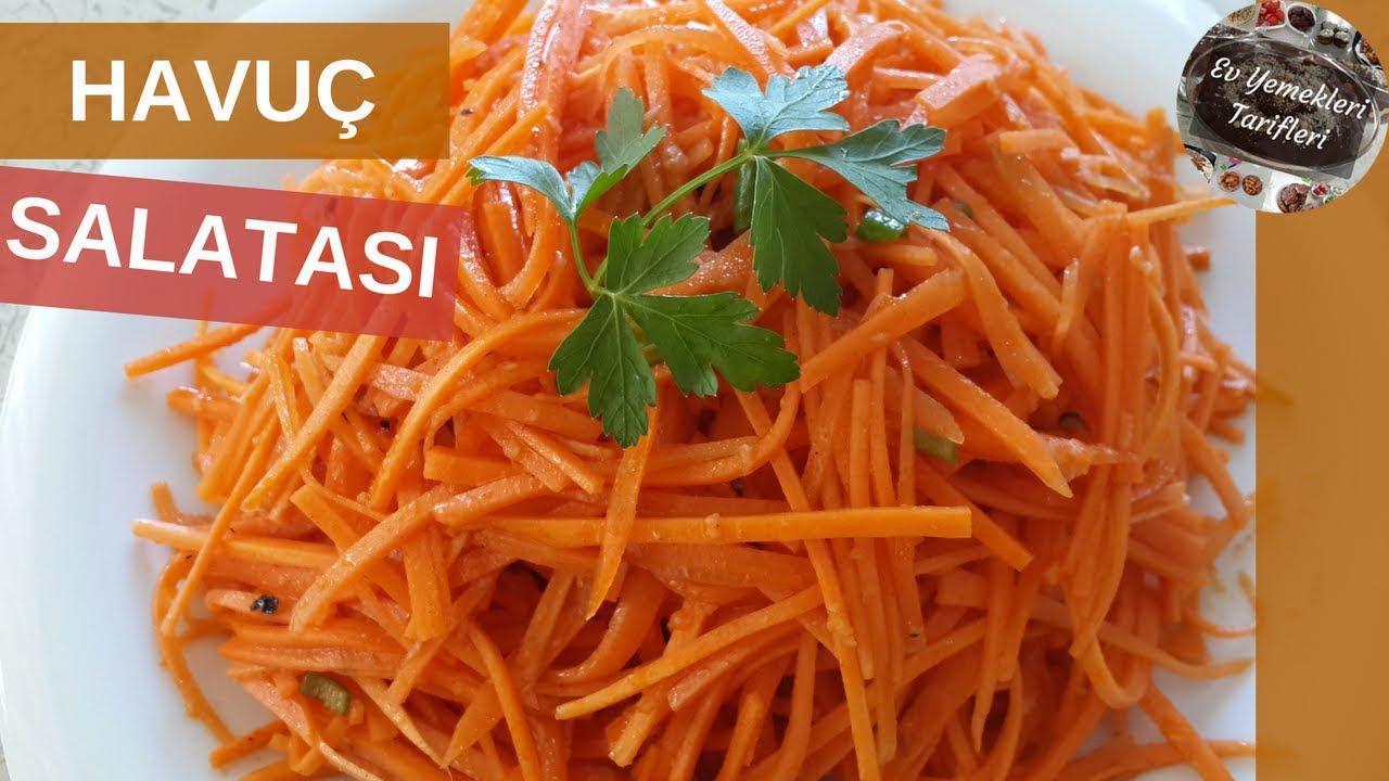 Kore Usulü Havuç Salatası Tarifi - Ev Yemekleri Tarifleri