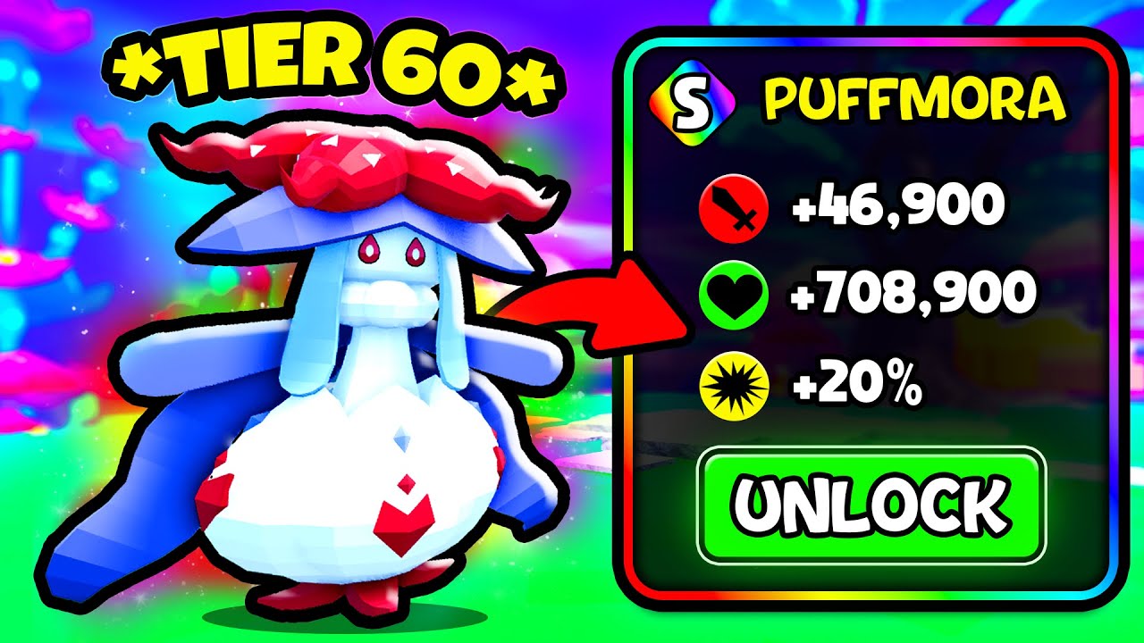 Unlocking *NEW TIER 60* Puffmora in Catch a Monster! (Roblox)