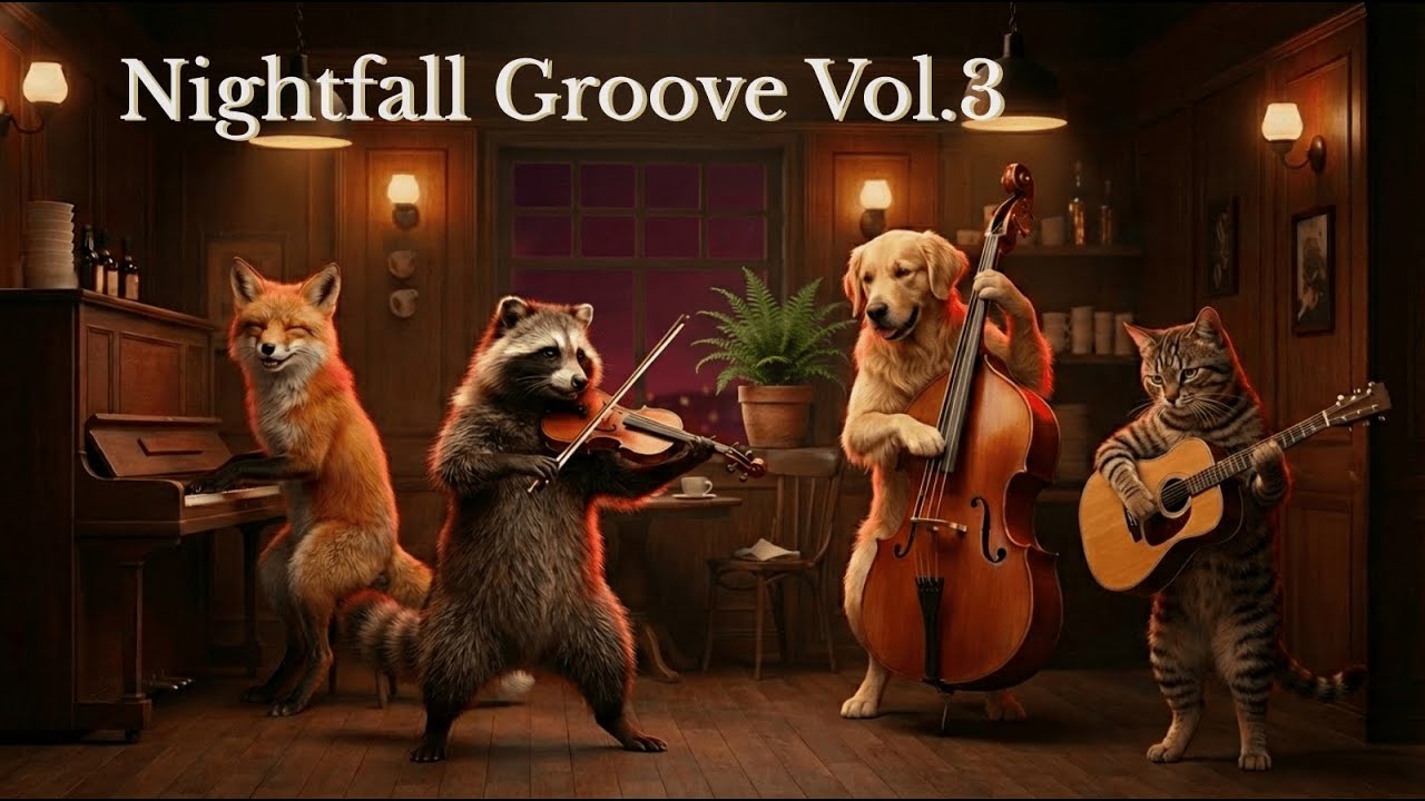 癒し系BGM「Nightfall Groove Vol.3」Chillhop Cafe Music | Relaxing & Focus