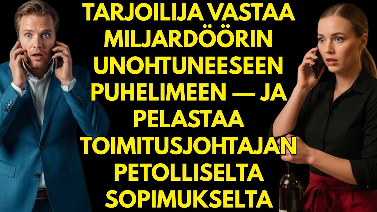 Tarjoilija vastaa miljardöörin unohtuneeseen puhelimeen —ja pelastaa CEO:n petolliselta sopimukselta
