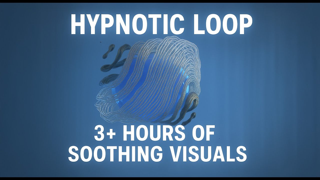 Hypnotic Abstract Loop | 1+ Hours of Soothing Visuals & Ambient Sound