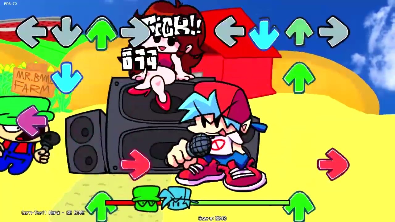 Friday Night Funkin vs Dave (Dave & Bambi) Beta 2 (gameplay)