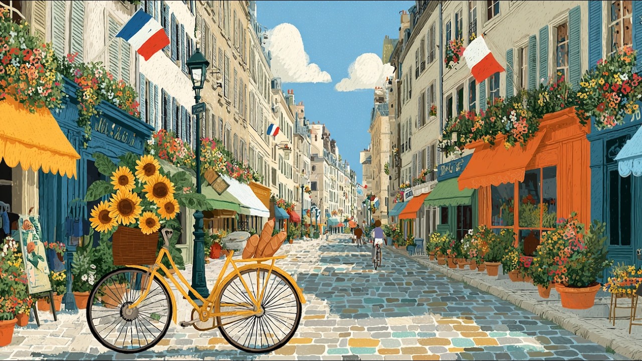 【法式吉普賽爵士】微風中的單車漫遊・充滿活力的午後隨想 BGM 🚲🍃 | 單曲《Balade à Vélo》- Solène Lune