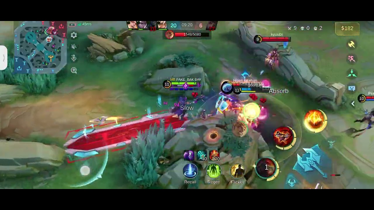Playing mobile Legend.. 