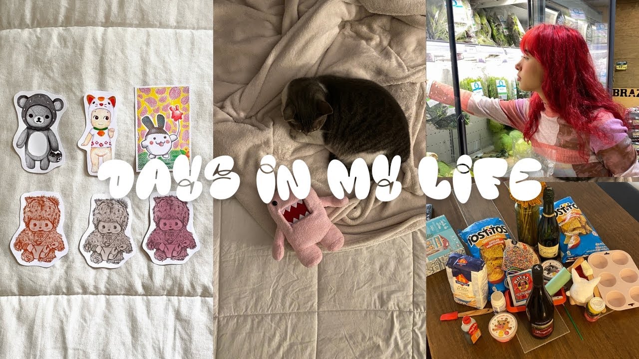 days in my life  ౨ৎ༉‧₊˚✧  girls date night, haciendo stickers y hablando del estudio