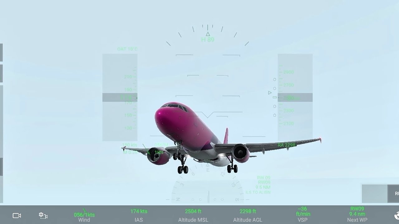 0 visibility landing 🛬 | Wizz Air A320#flightsimulator #RealFlightSimulator #Aviation  #PilotLife
