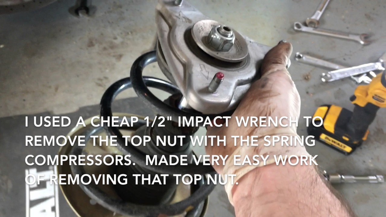 Porsche 996 911 strut and spring removal and replacement
