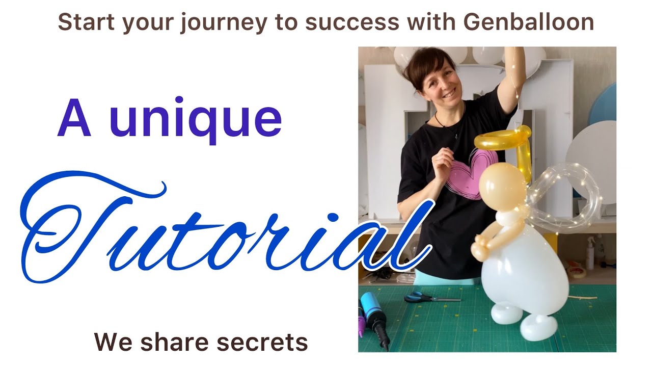 Balloon Angel. Easy way. How to make. Tutorial