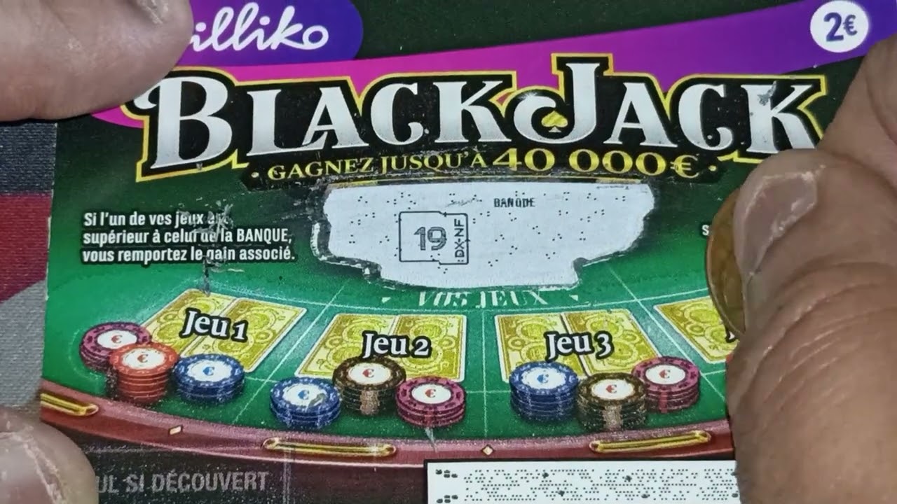 GRATTAGE DE 10 BLACK JACK