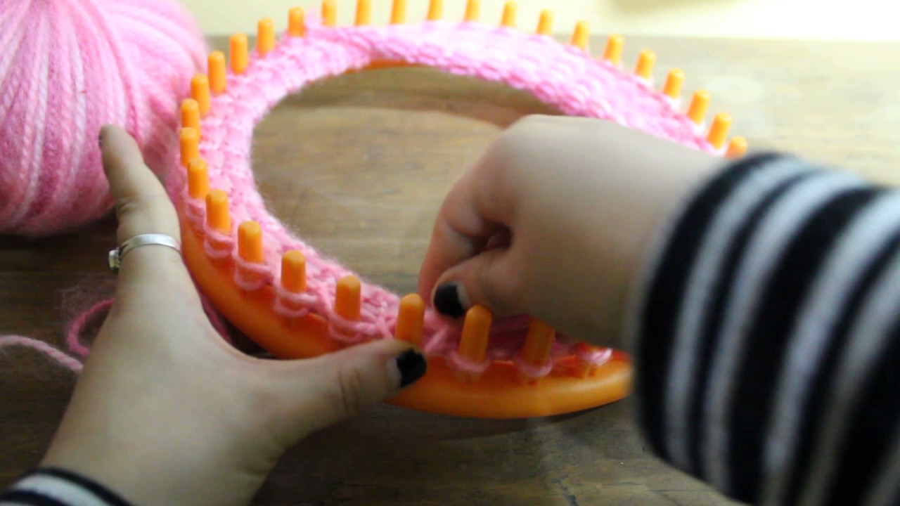 Como tejer un gorro para niño en telar circular