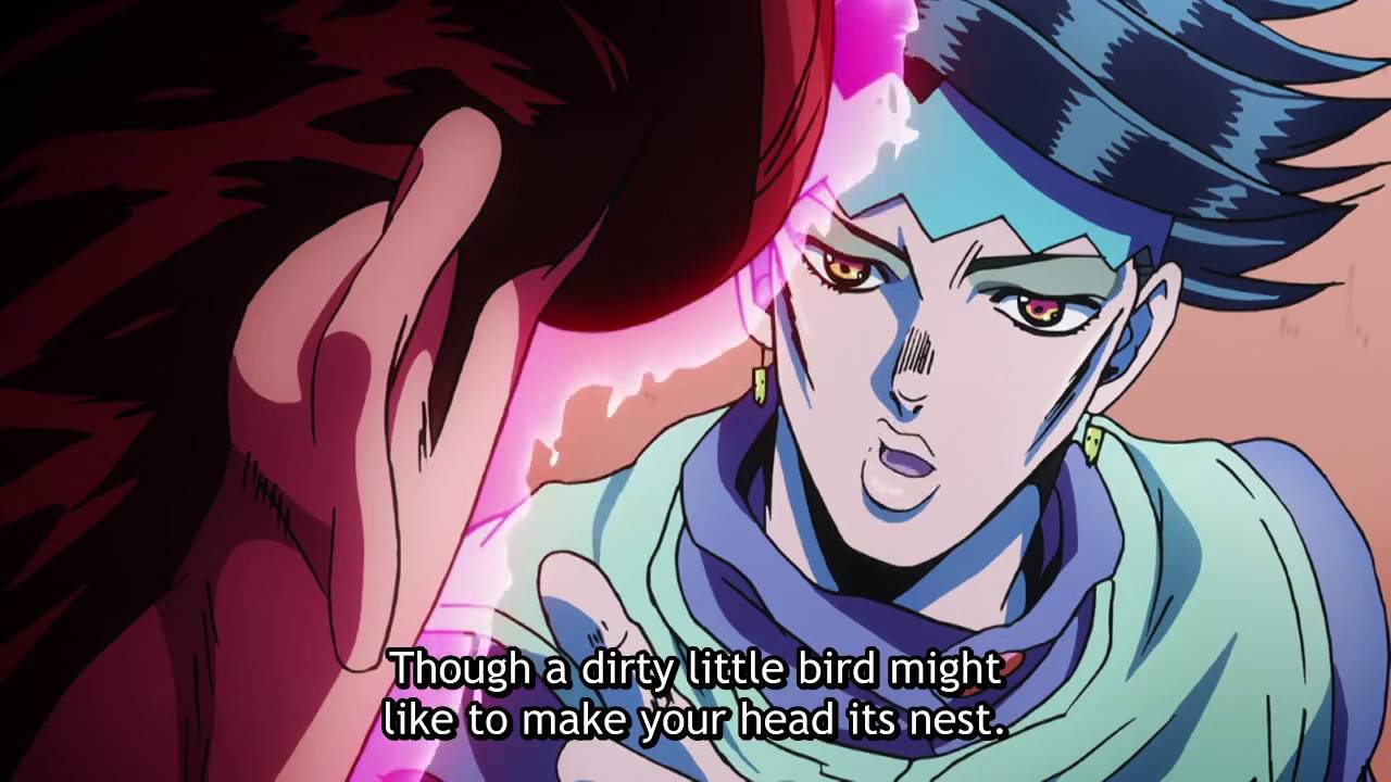 JJBA Diamond is Unbreakable - Rohan Insults Josuke's hair