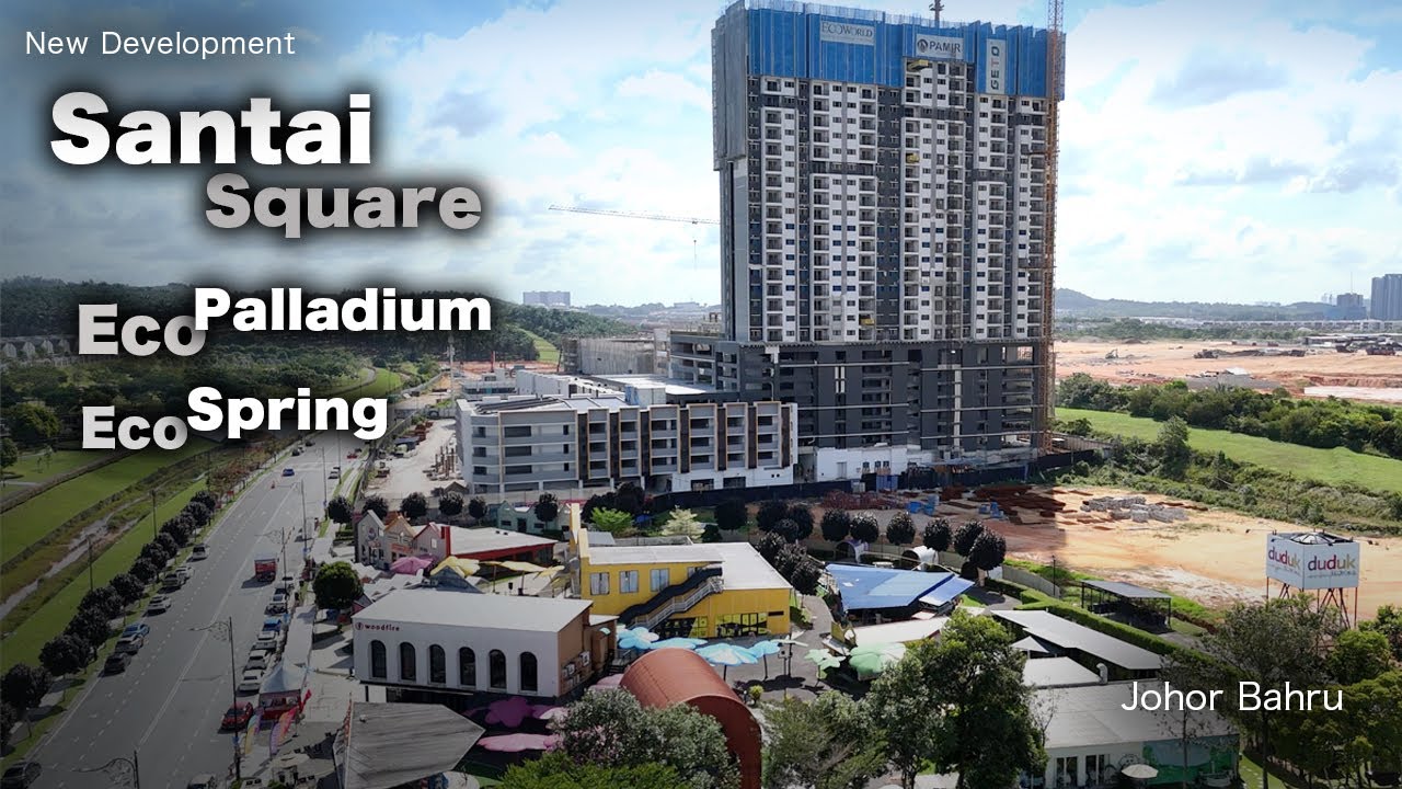 A Hidden Gem Rising in Johor Bahru | Eco Spring & Santai Square | 4K 60FPS
