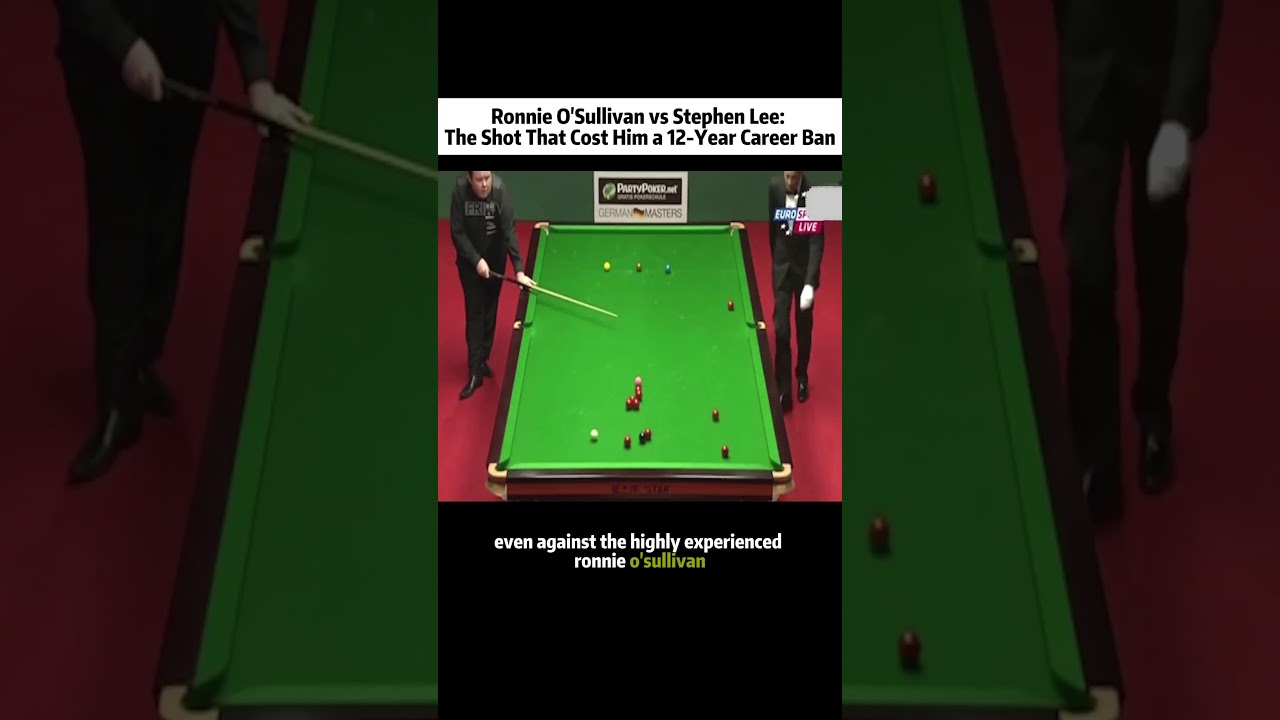 12 Year Ban!Ronnie Exposes Stephen Lee#snooker  #ronnieosullivan #shorts  #billiards  #uk #fyp #usa