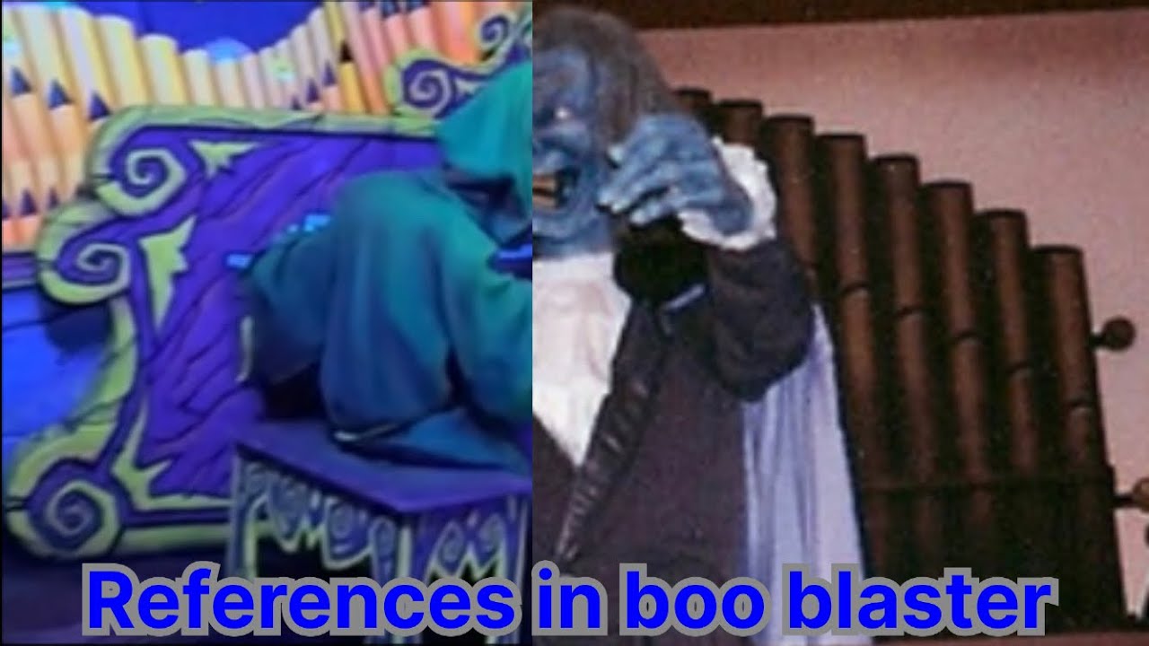 Every tribute in boo blasters (at kings island) to phantom theater 