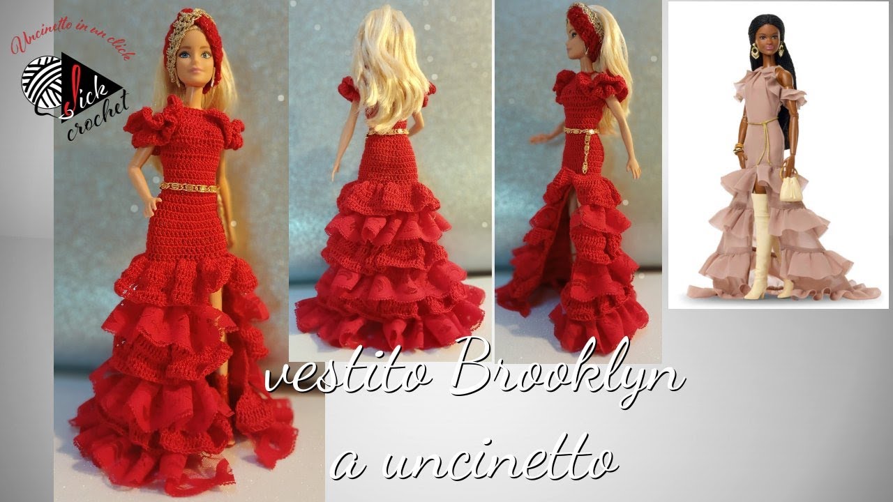 TUTORIAL UNCINETTO BARBIE VESTITO BROOKLYN parte 2
