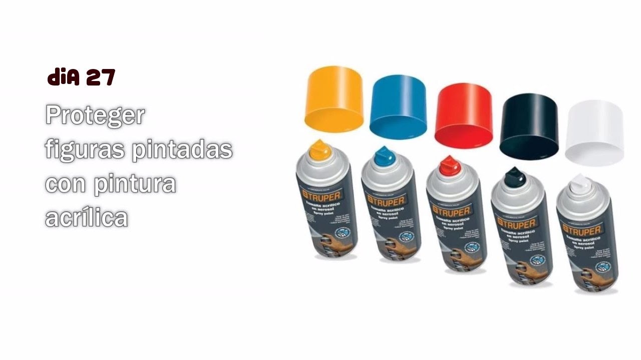 Proteger figuras de acción pintadas con pinturas acrílicas