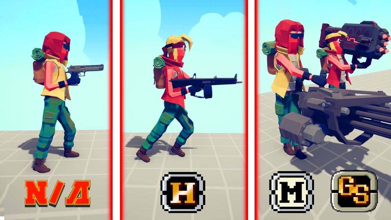 EVOLUTION OF WEAPONS ( METAL SLUG )  | TABS - Totally Accurate Battle Simulator