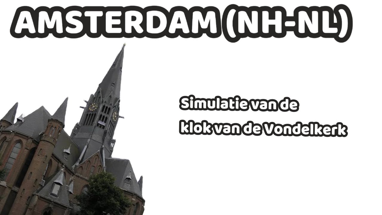 AMSTERDAM (NH-NL) Simulatie van de klok van de Vondelkerk