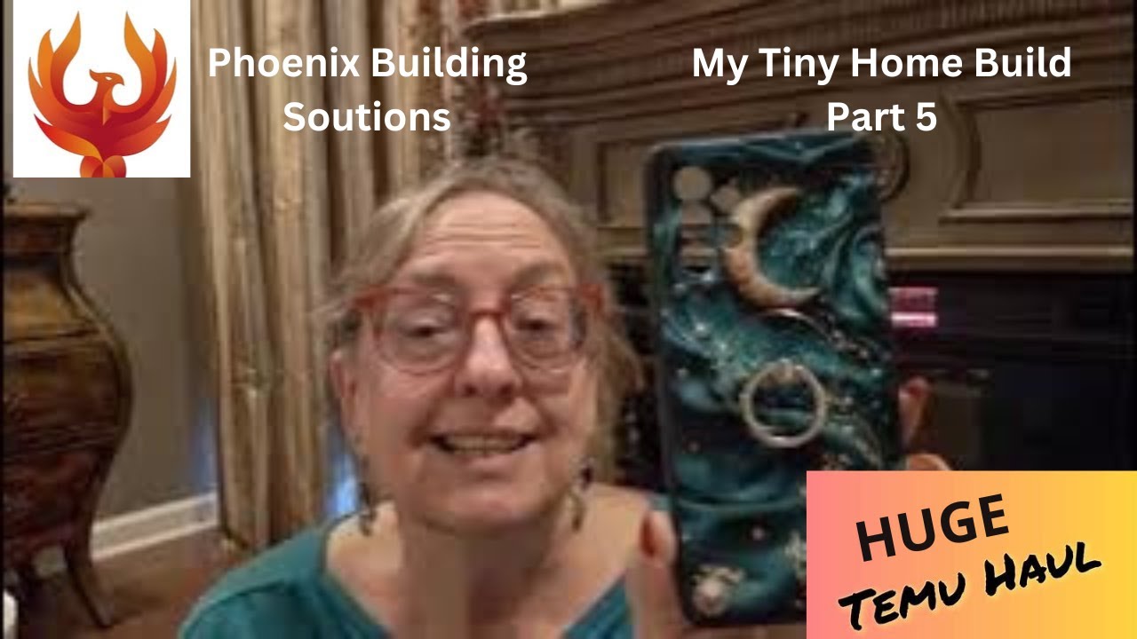HUGE Temu haul + My tiny home build part 5 🏠💞