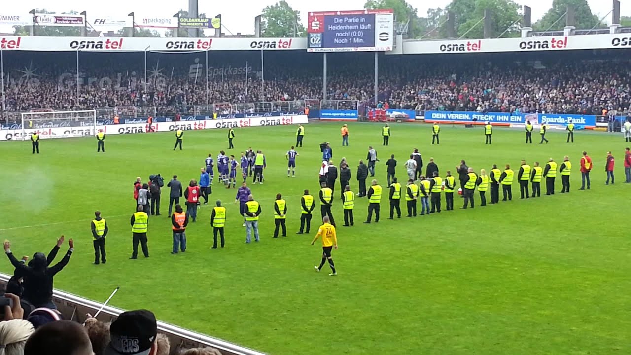 VFL Osnabr&uuml;ck - Alemania Aachen Nach dem Spiel+Platzsturm 18.05.2013