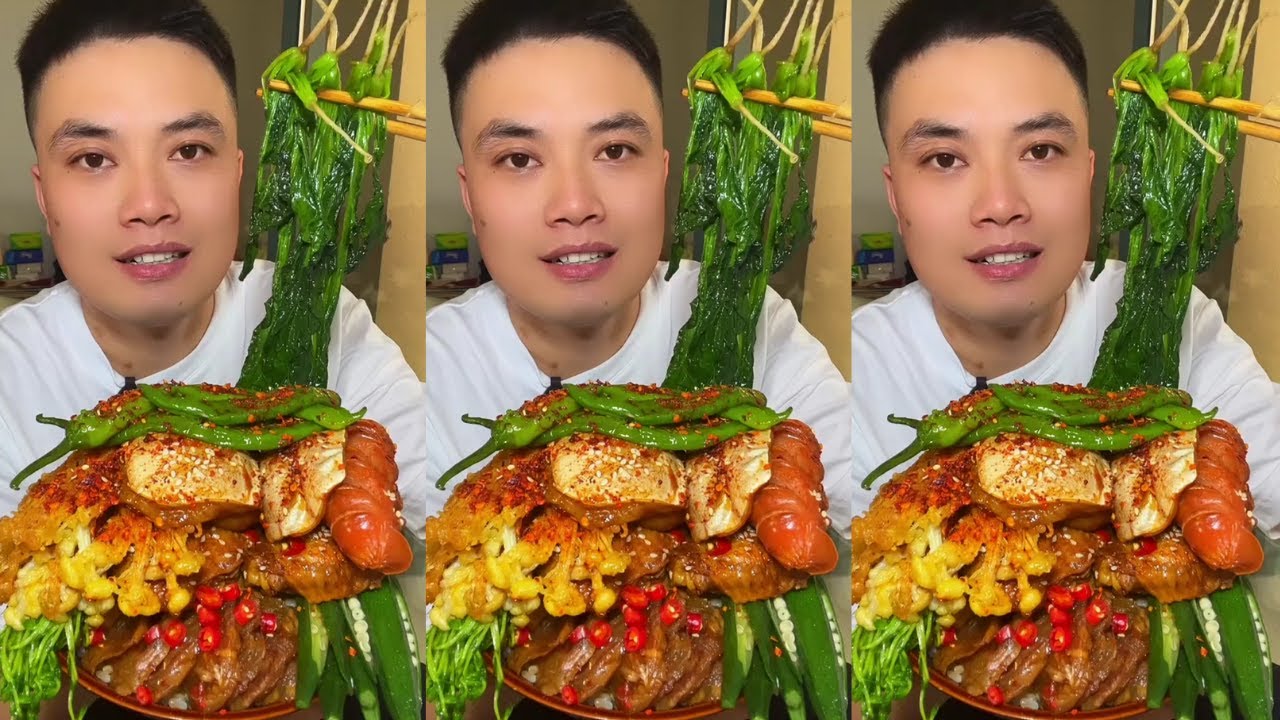 Spicy Food Eating Show | Stir-Fried Shark’s Fin Noodles Super Delicious & Satisfying
