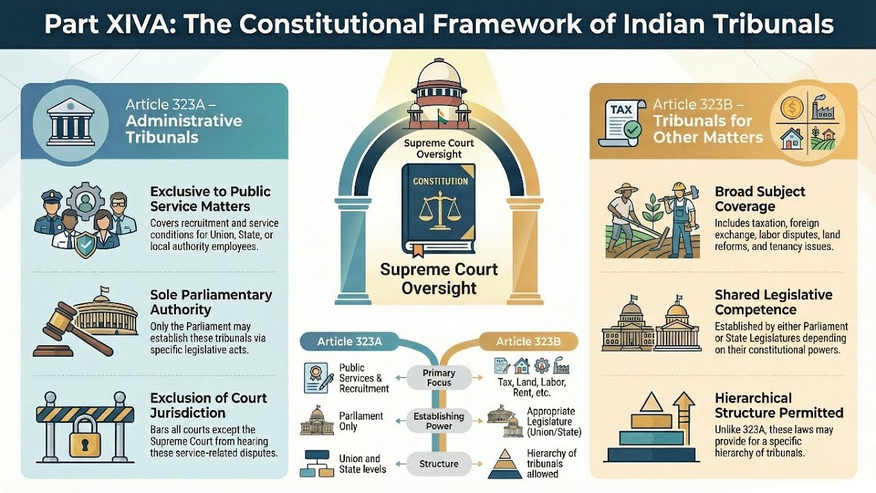 Tribunals | Part 15 of Indian Constitution in HINDI